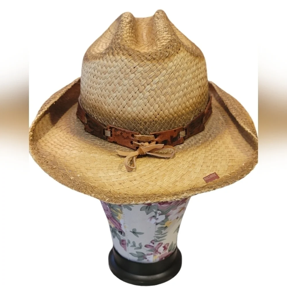 Bullhide Star Central Scorched Distressed Straw  Cowboy Hat